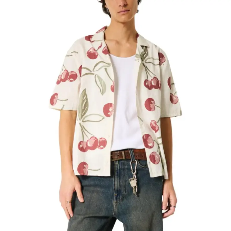 Hollister Shirts Men Cream-2