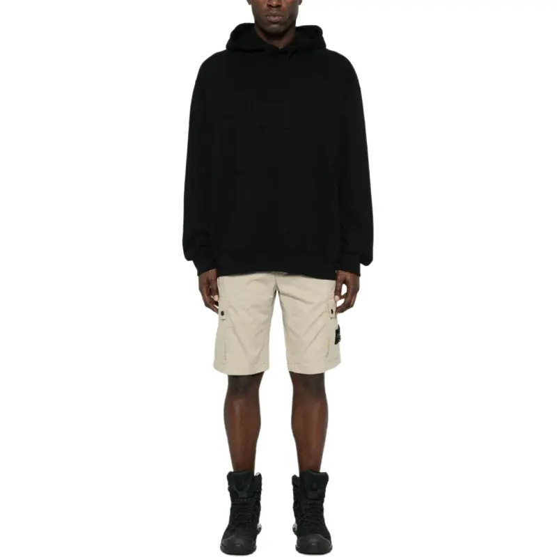 STONE ISLAND Compass Patch Knee Length Cargo Shorts-2