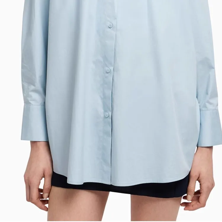 ARMANI EXCHANGEAE SS25 Shirt Women's Light Blue-5