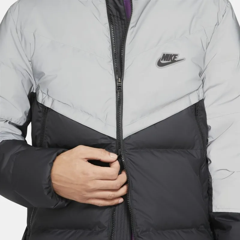 Nike Down Jacket Winter Men's Black Gray-2