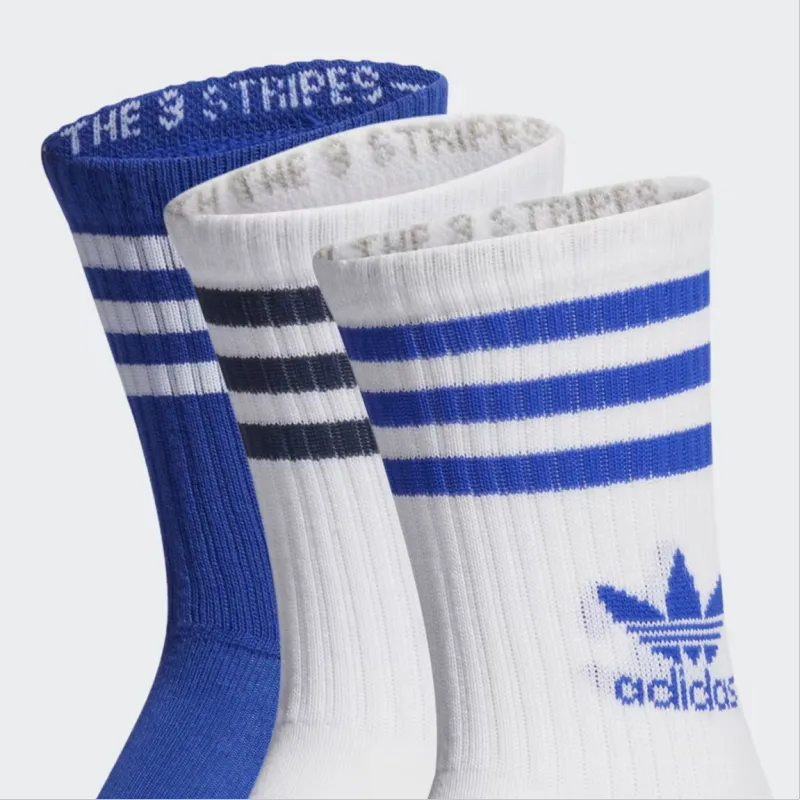 Adidas Originals 3STR Mid Calf Socks Unisex 3 Pack-2
