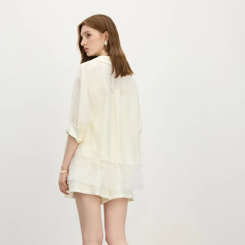 FANSILANEN Shirts Women's Beige Apricot-1
