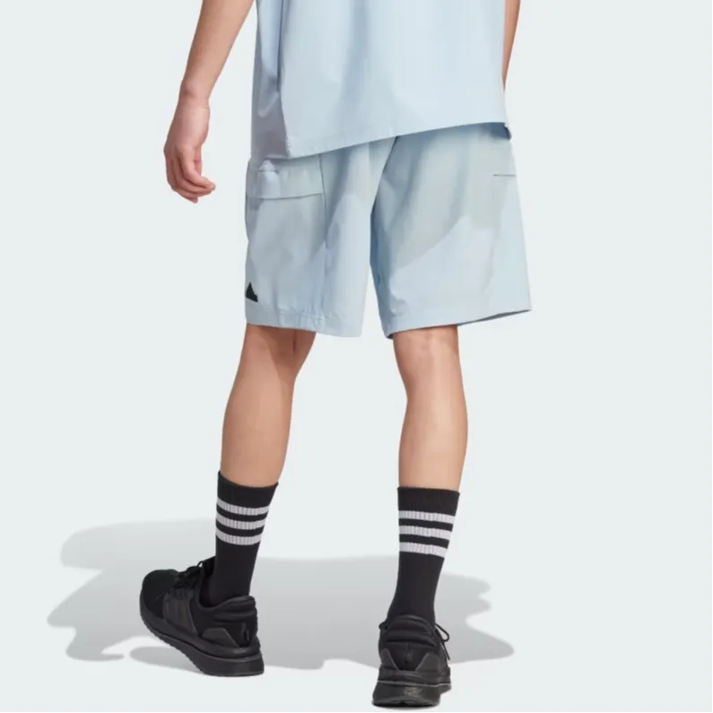 Adidas Casual Shorts Men Sky Blue-2