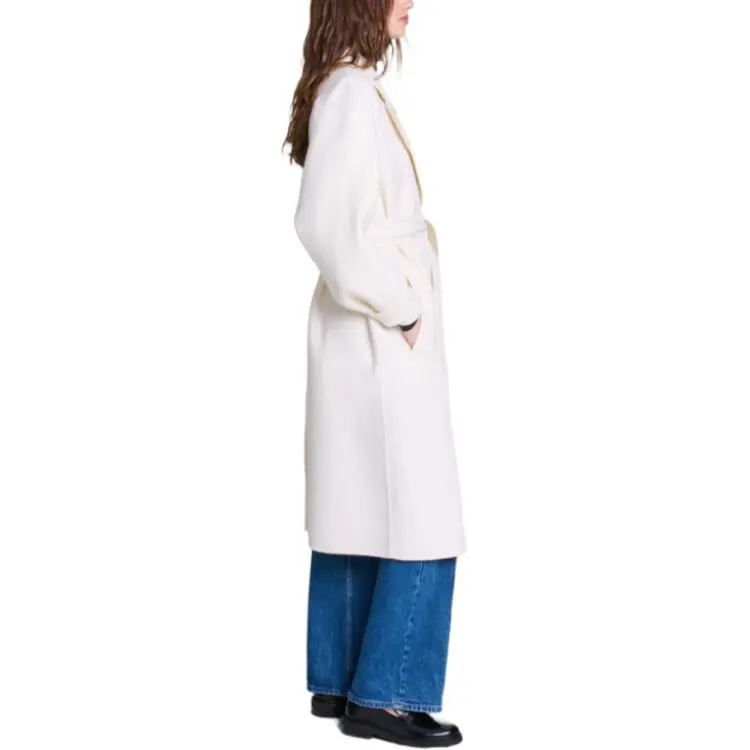 Maje Long Belted Coat-2