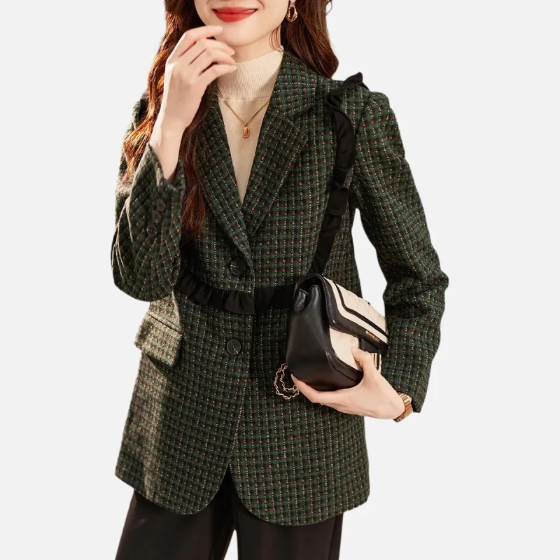 TERRE BLEUE Business Suit Women's Green-4