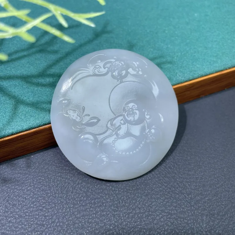BUDOUXIAOAI Hetian Jade Pendants Smoky Purple Women's-1