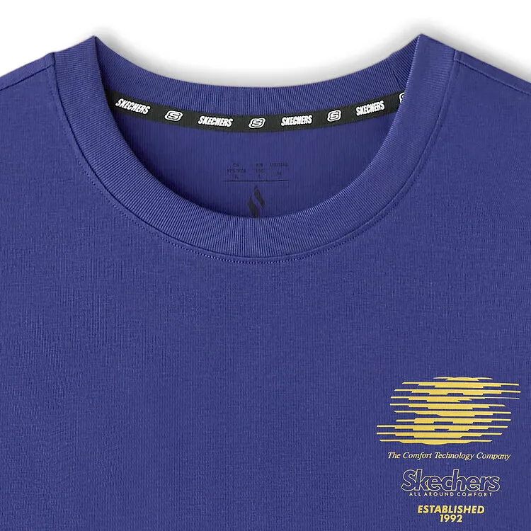 Skechers Sports Life Collection T Shirt Unisex Captain Purple-2
