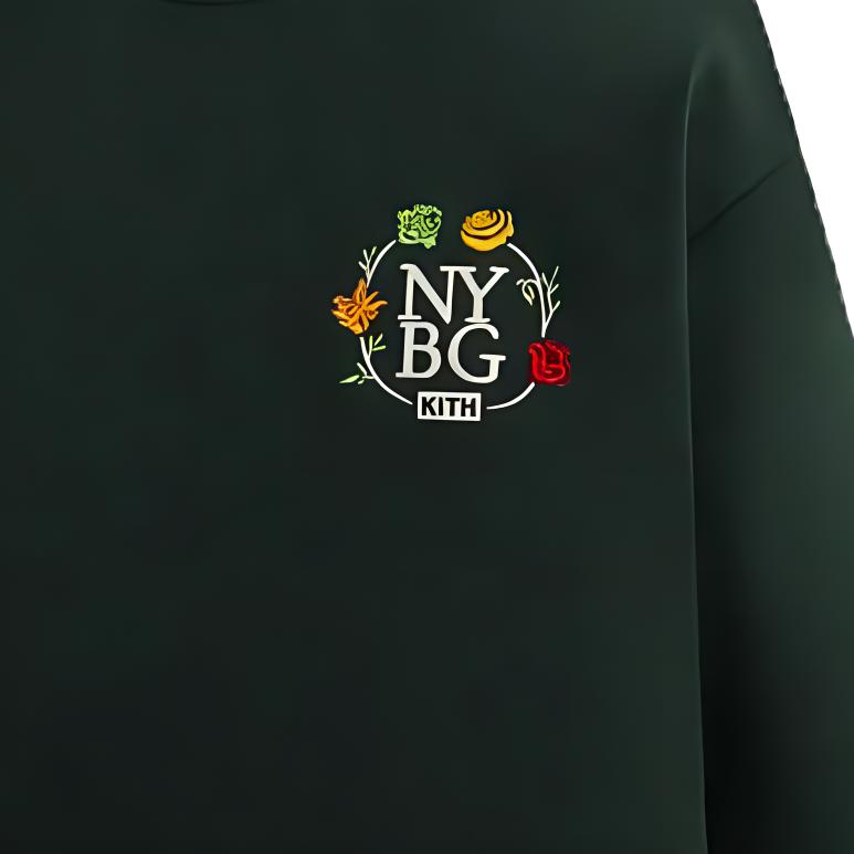 スウェット・トレーナー Kith for New York Botanical Garden Logo Nelson Crewneck Buy Kith Flocked Monogram Nelson Crewneck 'Studio