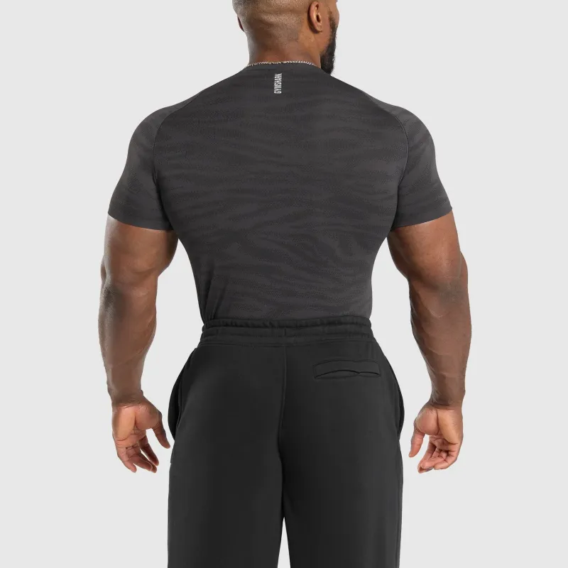 GYMSHARK T Shirt Men's Agate Gray/Black-2