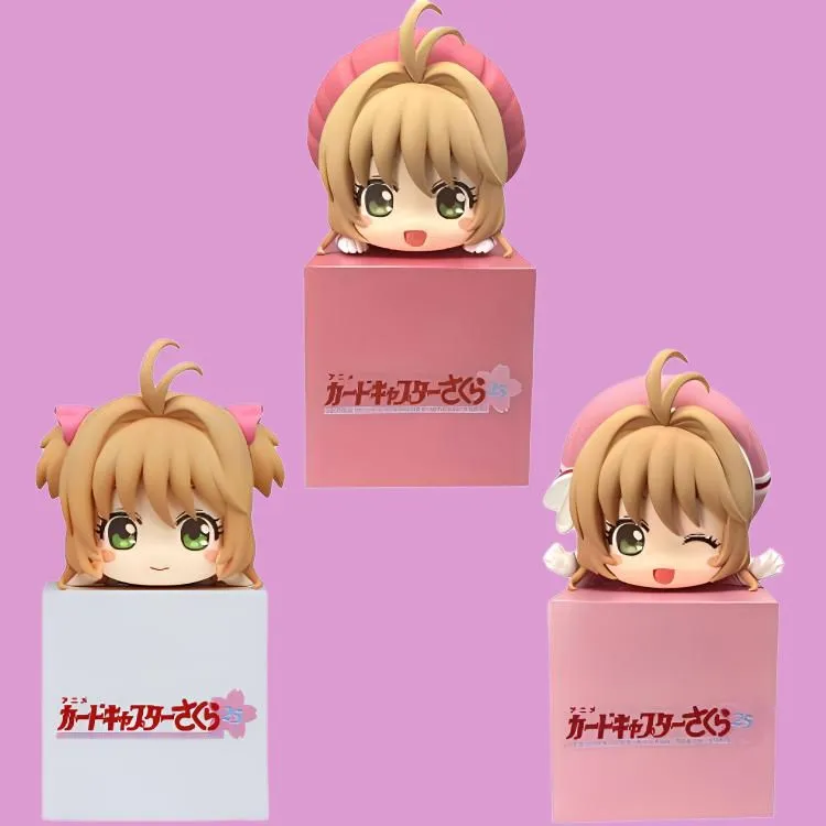 FURYU Cardcaptor Sakura Kinomoto Regular Face Smiley Face Blinking Pappa Q Bonus Gifts 10cm-2