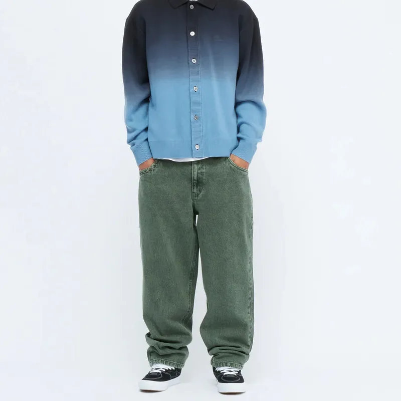 Dime MTL FW24 Jeans Unisex Faded Green-4