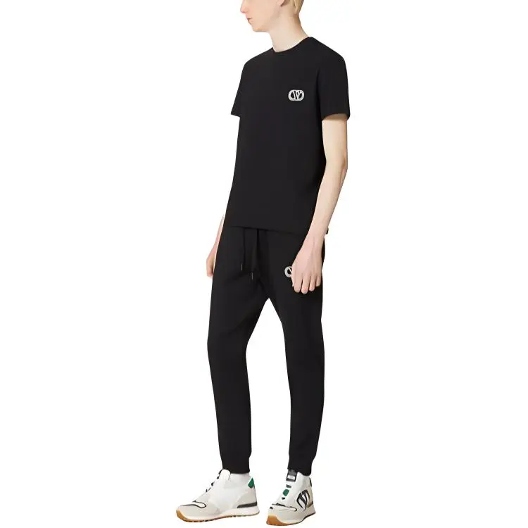 Valentino Knitted Sweatpants Men's Black-4