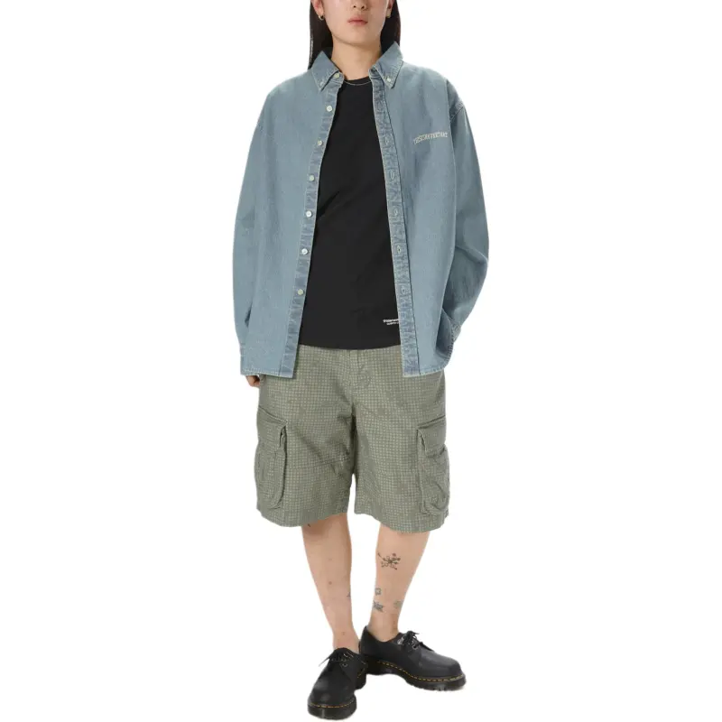 Thisisneverthat SS25 SS25 Shirt Unisex Washed Blue-4