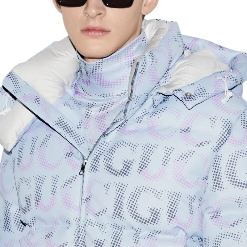 GUCCI Allover Logo Printed Down Jacket-4