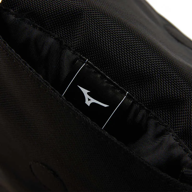 Mizuno ESSENTIAL Series Nylon Shoulder Bag Unisex Black-3