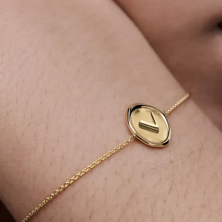 Monica Vinader Sterling Silver Plated With 18k Gold Bracelets Women's Gold-2