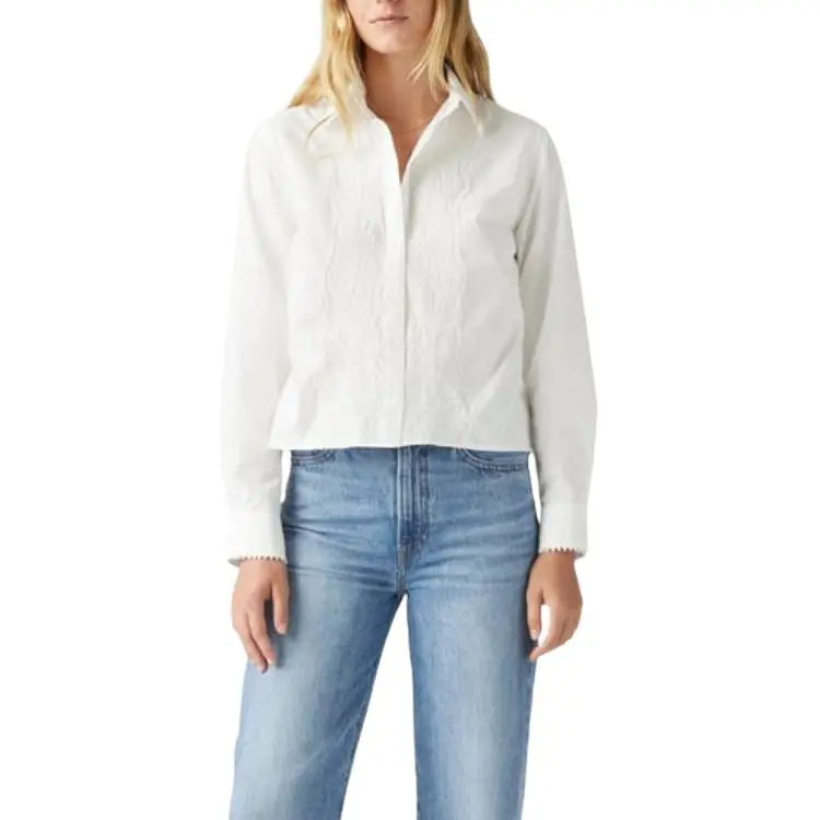 Levis Shirts Women's White-1