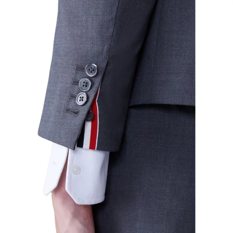 THOM BROWNE 4 Bar Striped Single Breasted Jacket-4