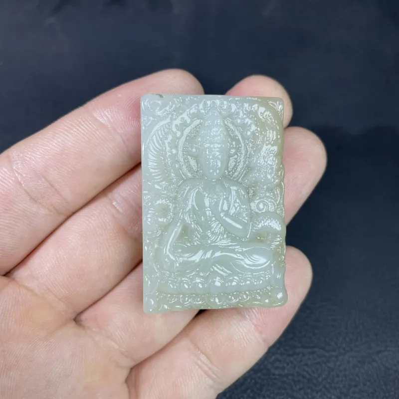 BUDOUXIAOAI Pendants Sugar Jade Unisex-2
