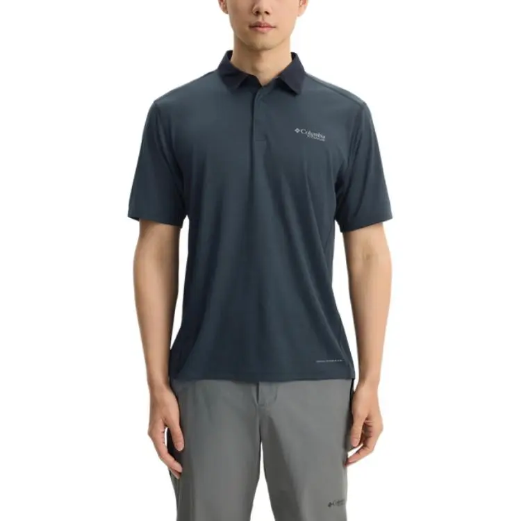 Columbia TITANIUM Polo Shirt Men's Black-1