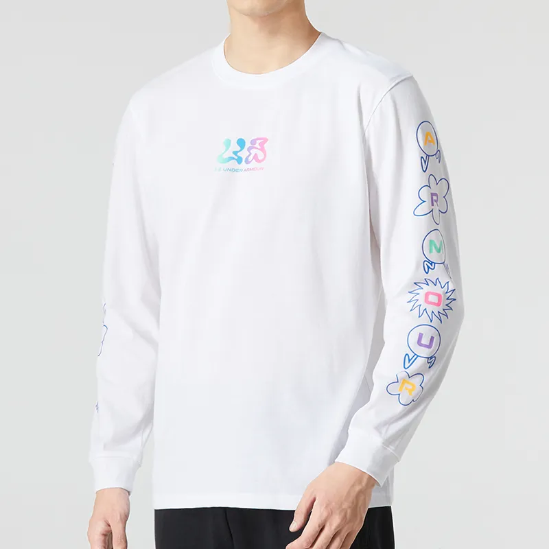 Under Armour T-Shirts Men White-3