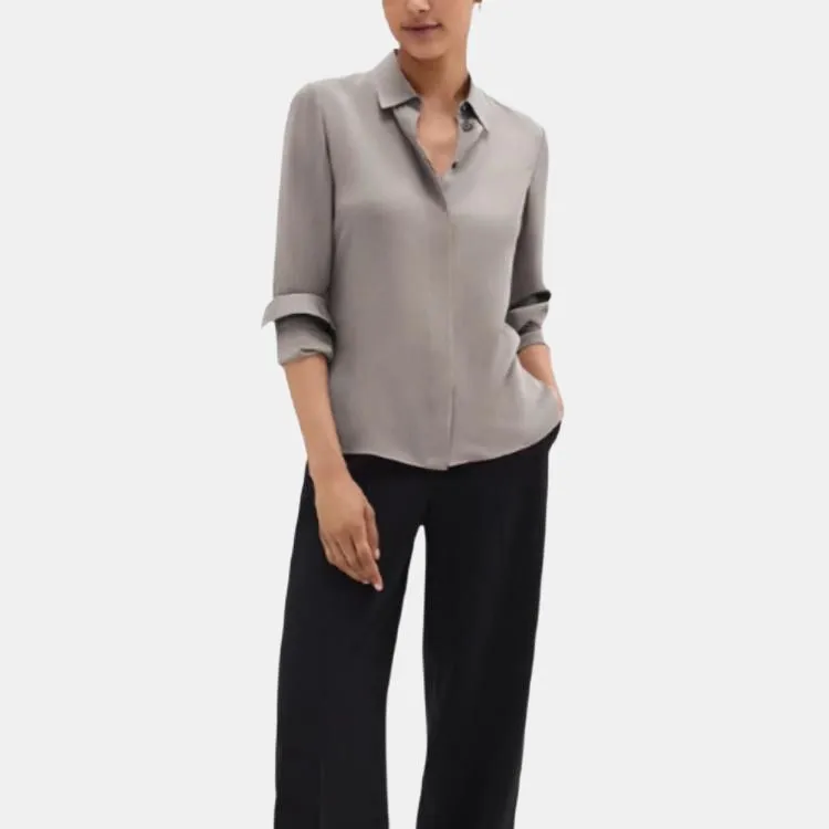 THEORY Shirts Women's Mist Gray-3