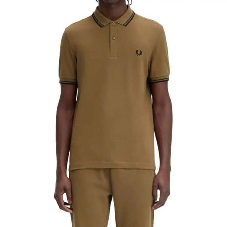 FRED PERRY Polo Shirt Men's Green-2