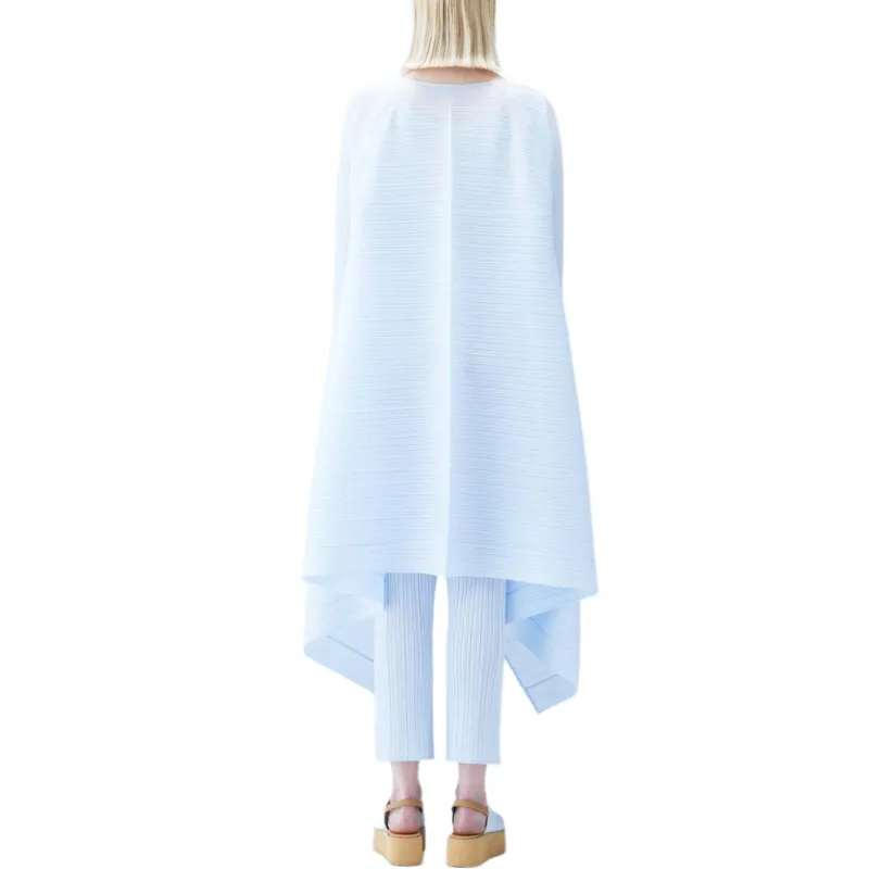 PLEATS PLEASE ISSEY MIYAKE SS24 Long Sleeved Dresses Women's Ice Gray-3