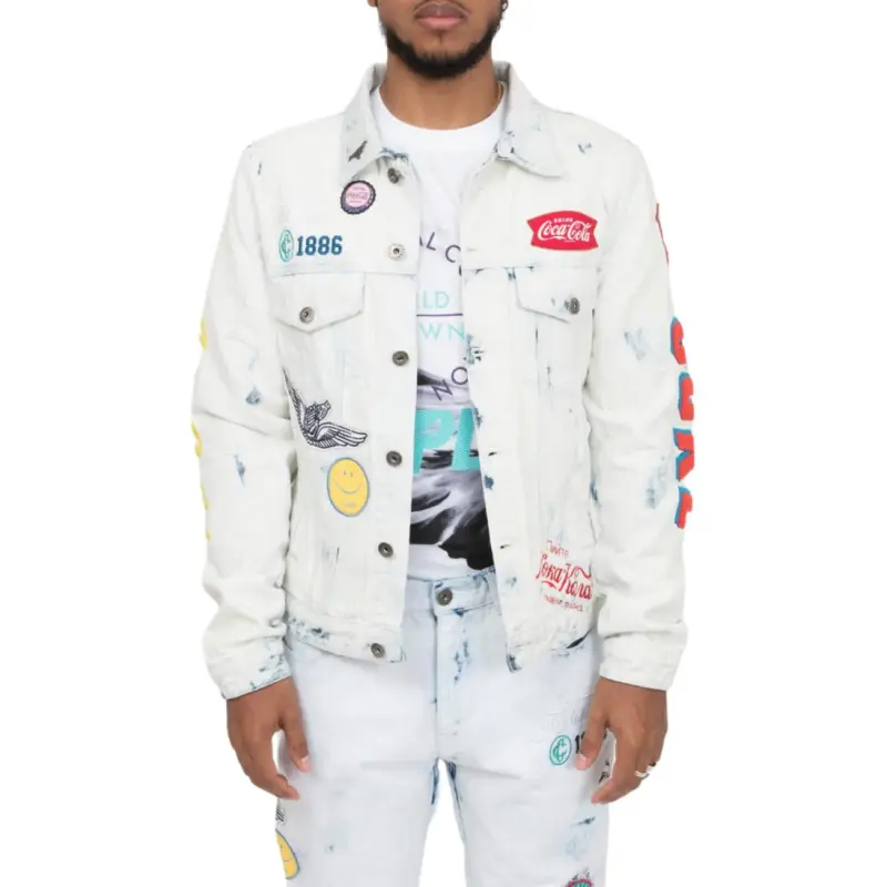 Staple Denim Jacket Men's White-1