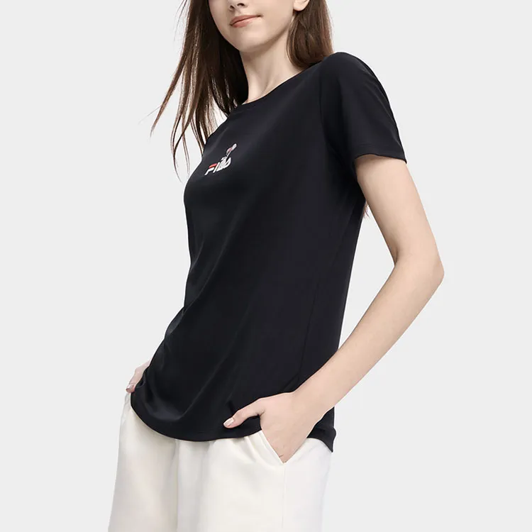 FILA T Shirts Women's Jet Black-2
