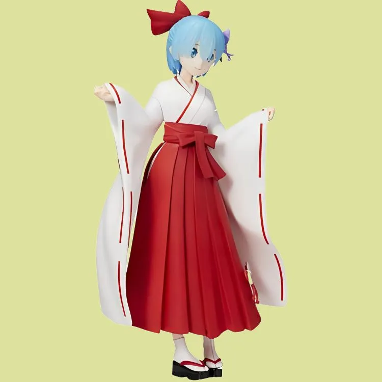 SEGA Rem Sega, Zero Starting Life In Another World Re 0 Rem, Shrine Maiden Outfit Bonus Gifts 25cm-5