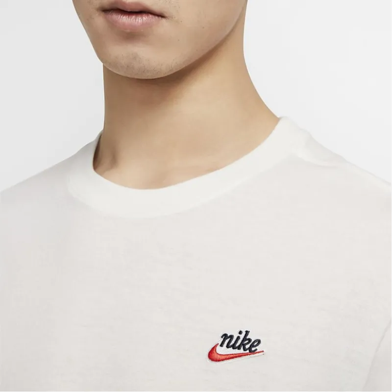 Nike Set-in Sleeve T-Shirt Men's White-4