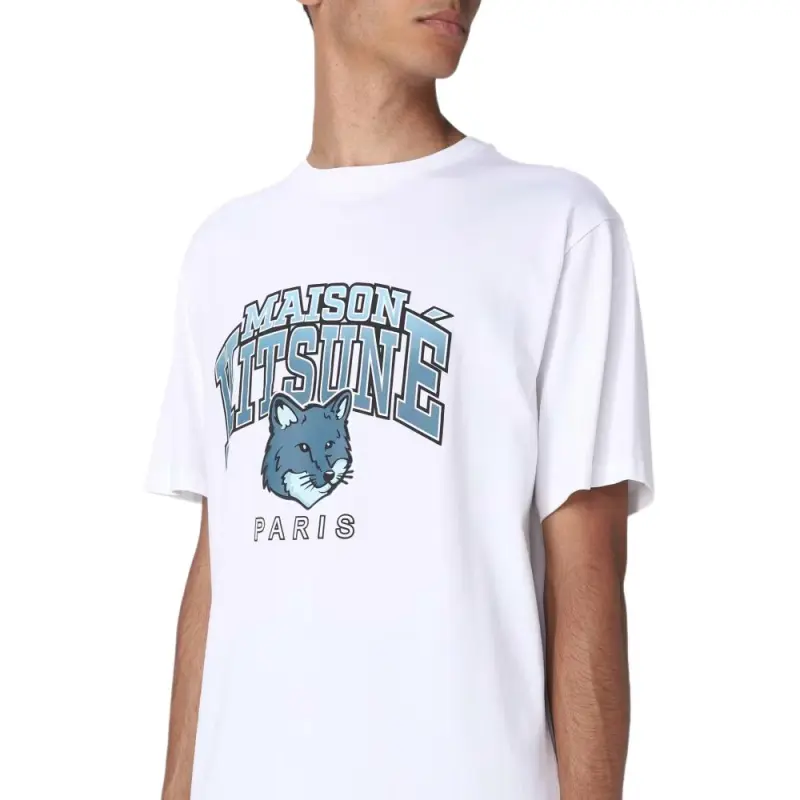 Maison Kitsune Campus Fox Relaxed T shirt-3