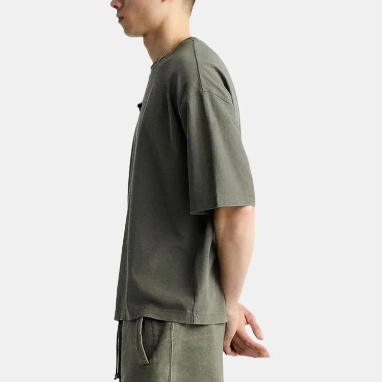 ZARA T Shirt Men's Washed Green-4