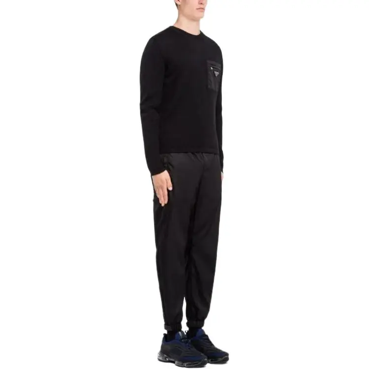 PRADA Logo Rib Knitted Jumper-3