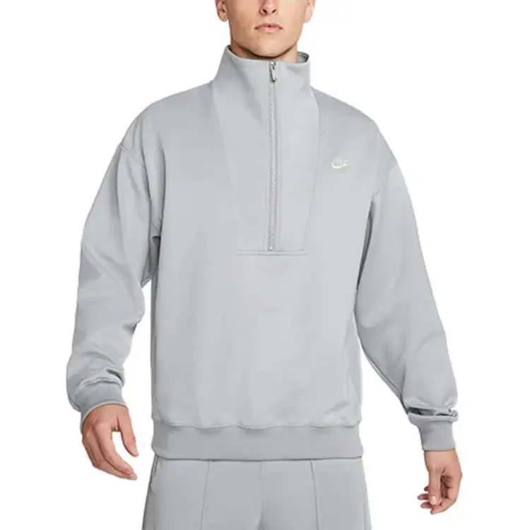 Nike Sweatshirts Men Coconut Milk Gray-2