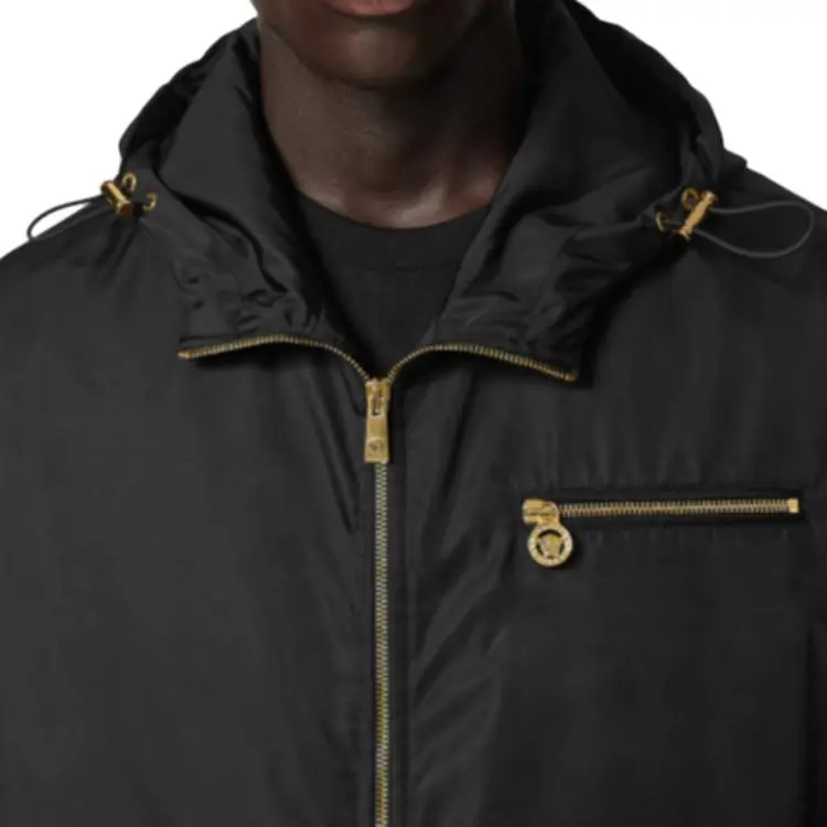 VERSACE Zip Up Hooded Jacket-4