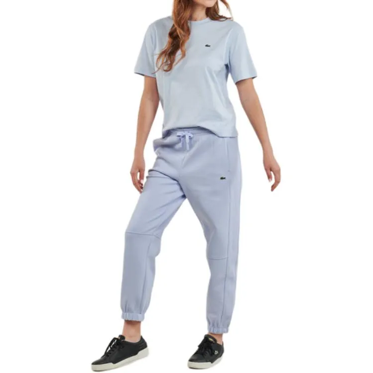 LACOSTE Knitted Sports Pants Women's Blue-3