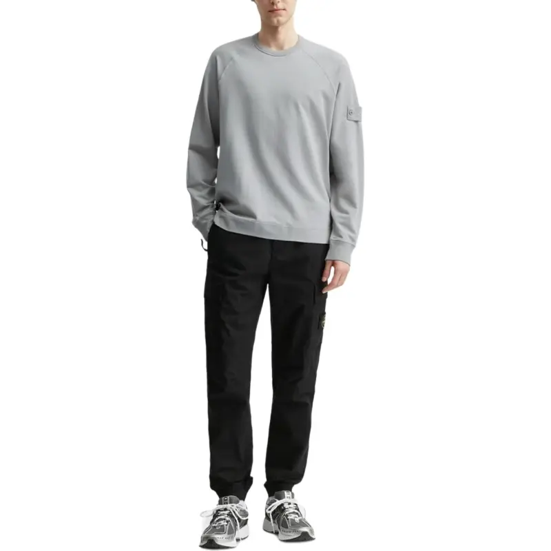STONE ISLAND Ghost Logo Patch Crewneck Sweatshirt-4
