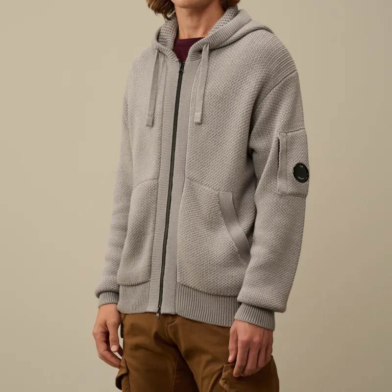 C.P.Company Knitted Zip up Hoodie-2