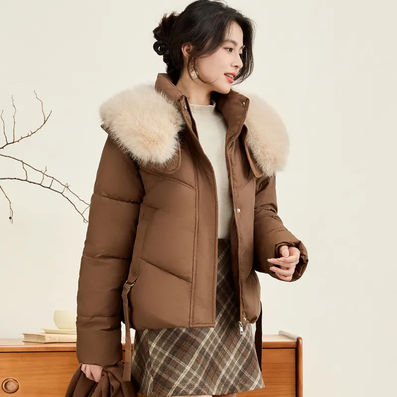 CARBAMMI Puffer Jacket Women's Coffee-1