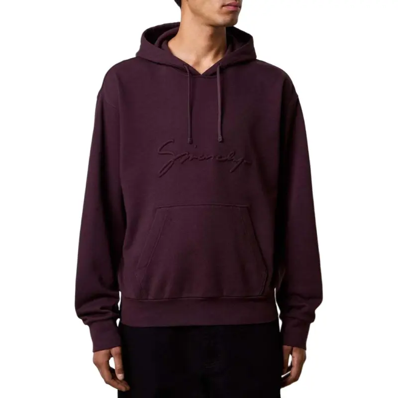 Givenchy Logo Embossed Drawstring Hoodie-5