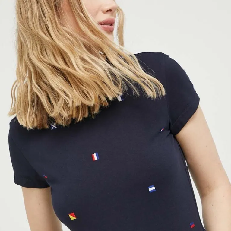 Tommy Hilfiger T Shirt Women's Marine Blue-4