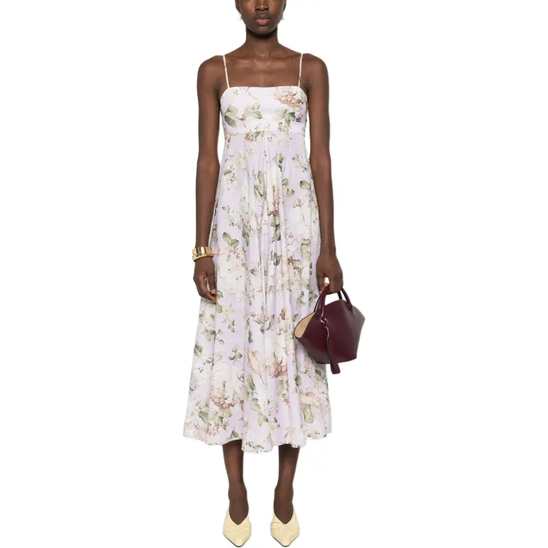 Zimmermann Acacia Floral Printed Midi Dress-1