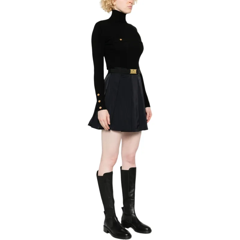 Elisabetta Franchi Embroidered logo Mini Dress-3