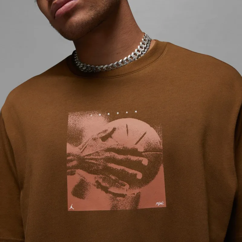 Nike T Shirts Men Brown-3