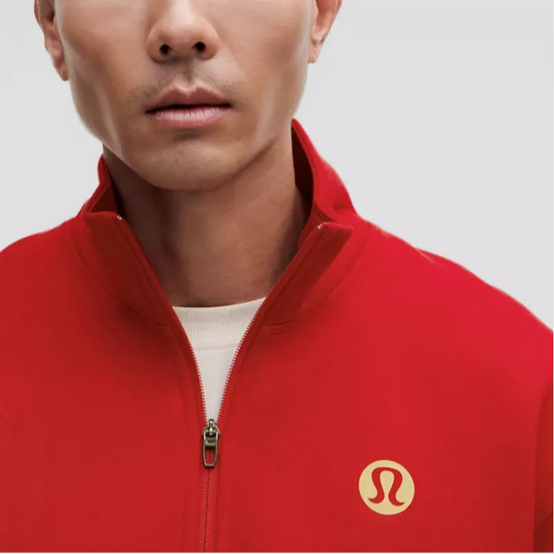 Lululemon Chinese New Year Steady State Sweatshirt Men's Deep Red-3