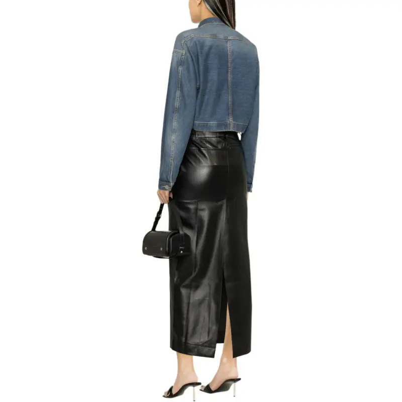Alaia Peplum Denim Jacket-3