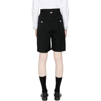 THOM BROWNE High waisted Double pleat Shorts