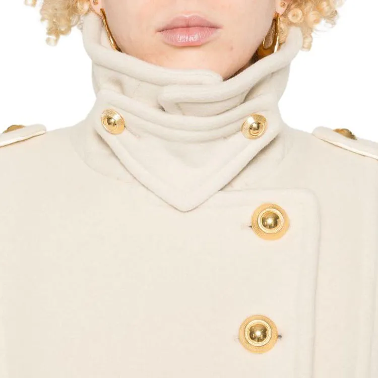 TOM FORD Button Detailed High Neck Jacket-4